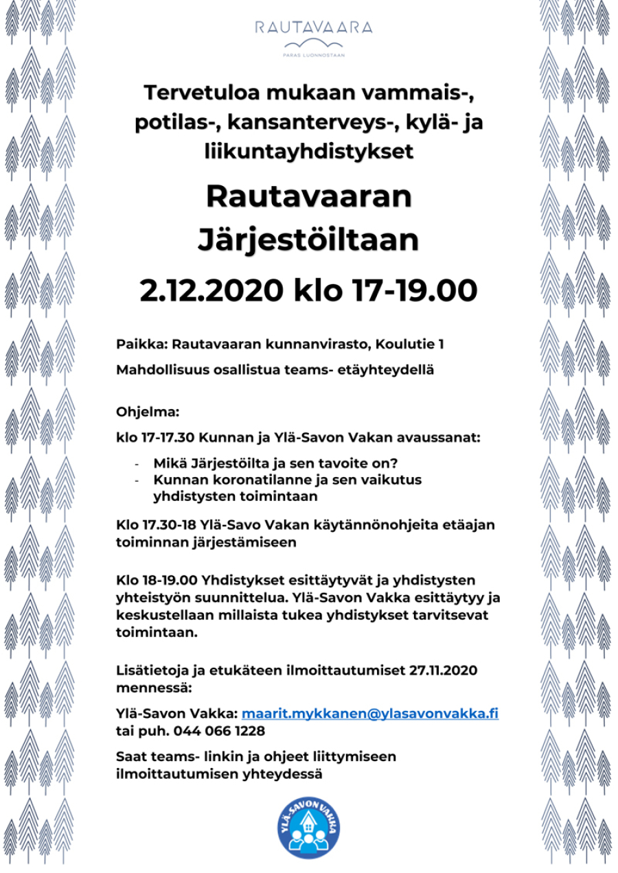 Rautavaaran Järjestöilta 2.12.2020