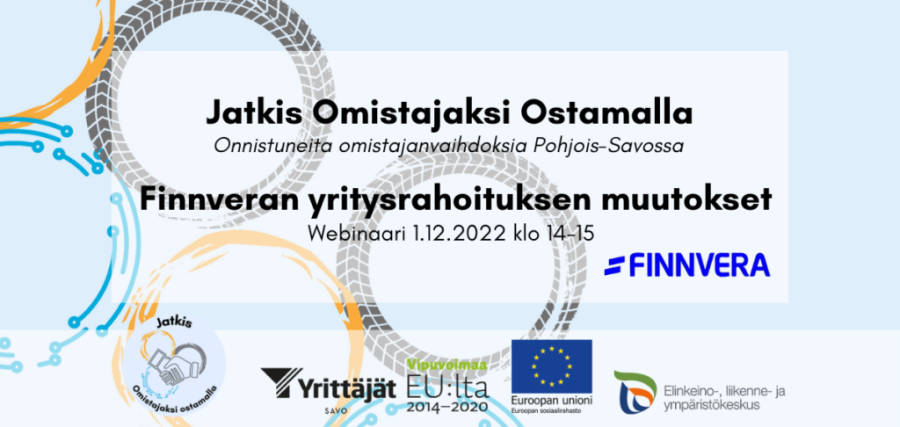 Finnveran yritysrahoituksen muutokset –webinaari