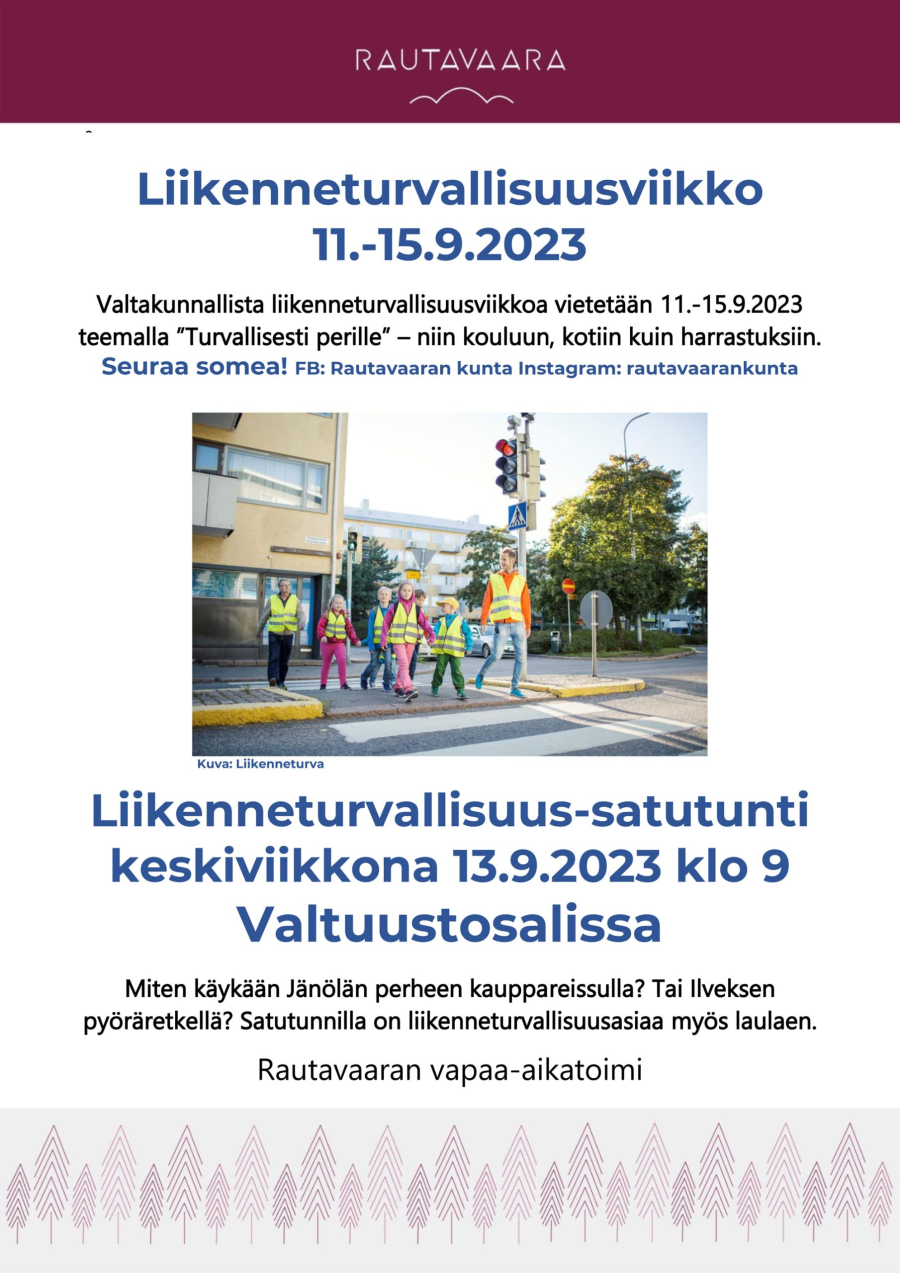 Liikenneturvallisuusviikolla Liikenneturvallisuus-satutunti