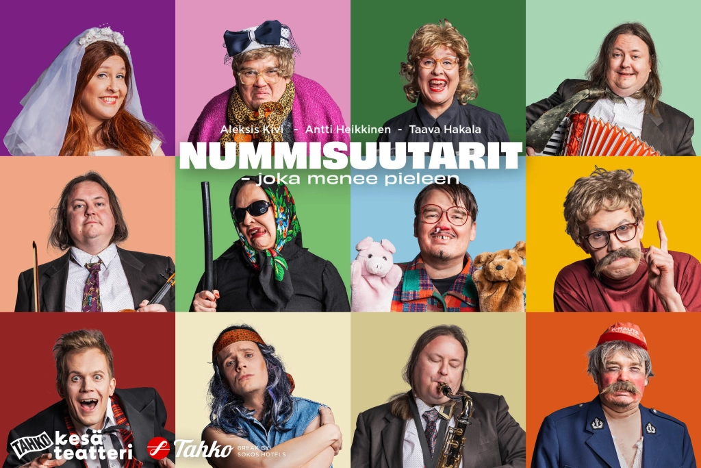 Kuvassa Nummisuutarit- näytelmän mainos.