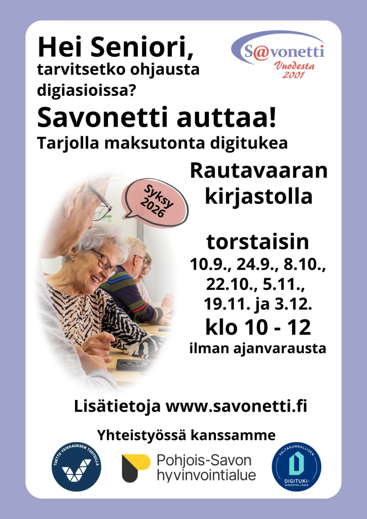 Mainos Savonetin digituesta.